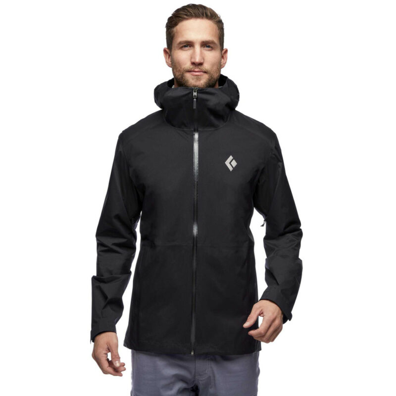 Black Diamond Men's Stormline Stretch Rain Black Αδιάβροχο Jacket - Εικόνα 2