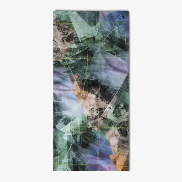 Buff Coolnet UV Campast Green Multi Neckwear