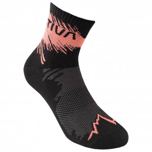La Sportiva Trail Running Socks Black Flamingo