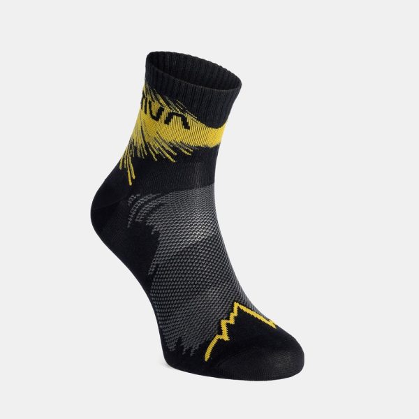 La Sportiva Trail Running Socks Black Yellow
