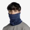 Buff Merino Heavyweight Neck Warmer Solid Night Blue 3