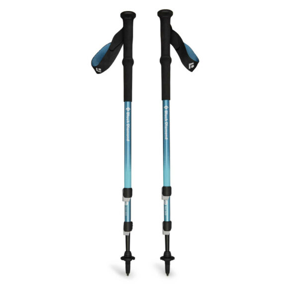 back trecking poles creek blue