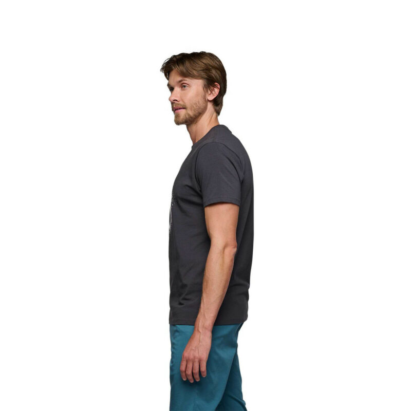 Black Diamond Men's Chalked Up 2.0 Tee Αντρικό T-shirt Regular Fit Charcoal - Εικόνα 3