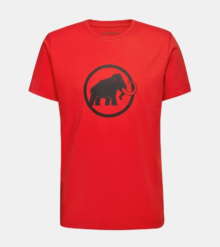 Mammut Core Classic Κοντομάνικο Ανδρικό Μπλουζάκι Regular Fit Red