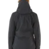 Womens Kangri Gtx Jacket Black QWH 02 Blk back on model