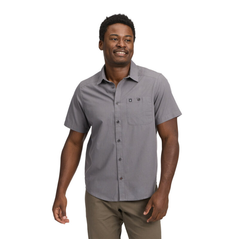 Black Diamond Wingate Short Sleeve Shirt Αντρικό Κοντομάνικο Πουκάμισο Regular Fit Steel Grey - Εικόνα 2