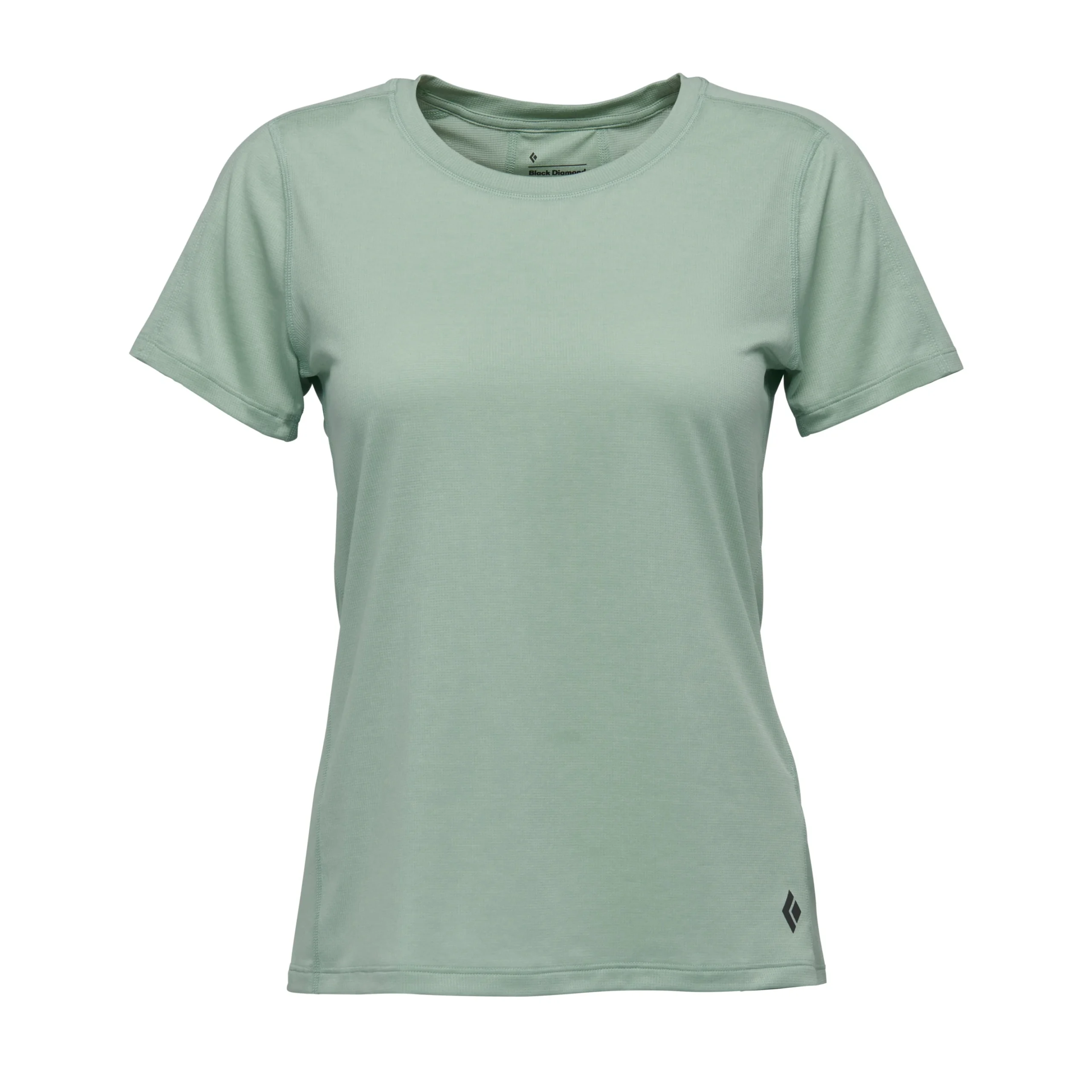 Black Diamond Lightwire Short Τech Tee Γυναικείο Κοντομάνικο Τεχνικό Μπλουζάκι Regular Fit Foam Green