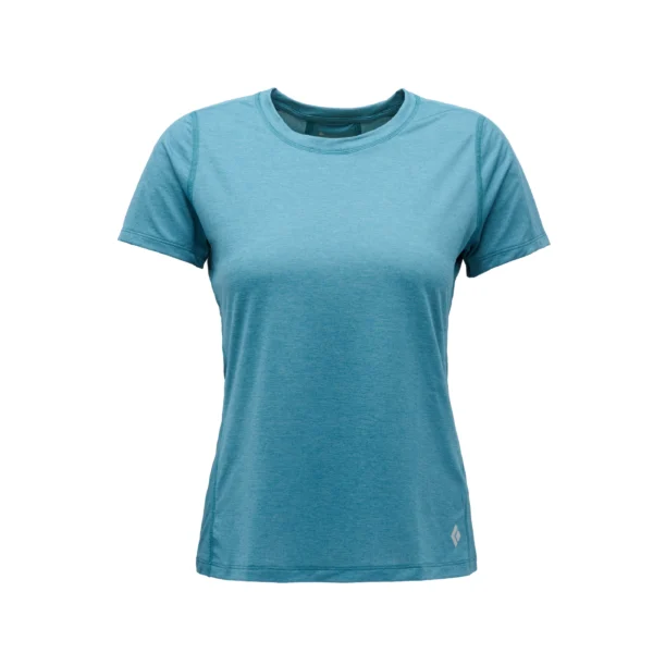 Black Diamond Lightwire Short Τech Tee Γυναικείο Κοντομάνικο Τεχνικό Μπλουζάκι Regular Fit Creek Blue