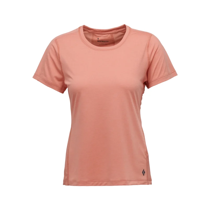 Black Diamond Lightwire Short Τech Tee Γυναικείο Κοντομάνικο Τεχνικό Μπλουζάκι Regular Fit Himalayan Salt