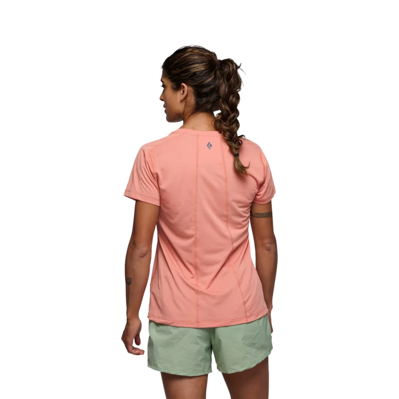 Black Diamond Lightwire Short Τech Tee Γυναικείο Κοντομάνικο Τεχνικό Μπλουζάκι Regular Fit Himalayan Salt - Εικόνα 3