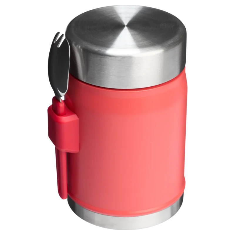 Stanley Legendary Food Jar + Spork 0.4L Δοχείο Φαγητού Με Κουτάλι Hot Coral - Image 3