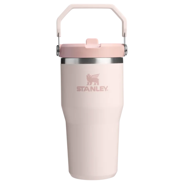 Stanley Ice Flow Flip Straw Tumbler 0.6L Ποτήρι Θερμός Rose Quartz