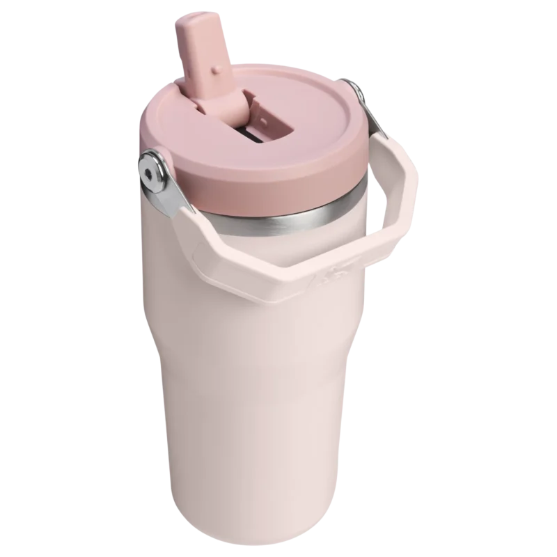 Stanley Ice Flow Flip Straw Tumbler 0.6L Ποτήρι Θερμός Rose Quartz - Image 2