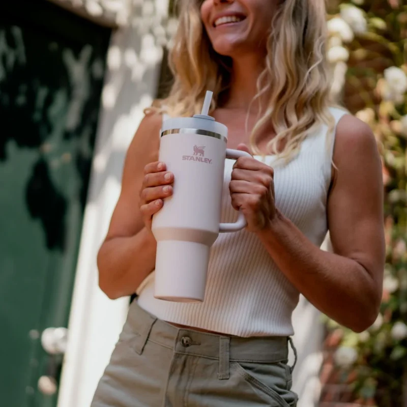 Stanley Quencher Flow State Tumbler 1.18L Ποτήρι Θερμός Rose Quartz - Εικόνα 4