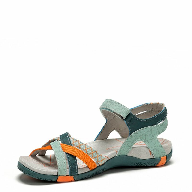 Chiruca Malibu Γυναικεία Σανδάλια Green/Orange - Image 3