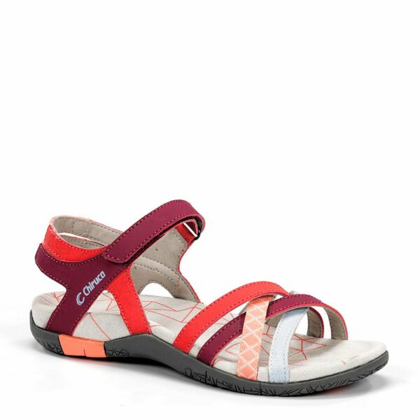 Chiruca Malibu Γυναικεία Σανδάλια Pink/Red