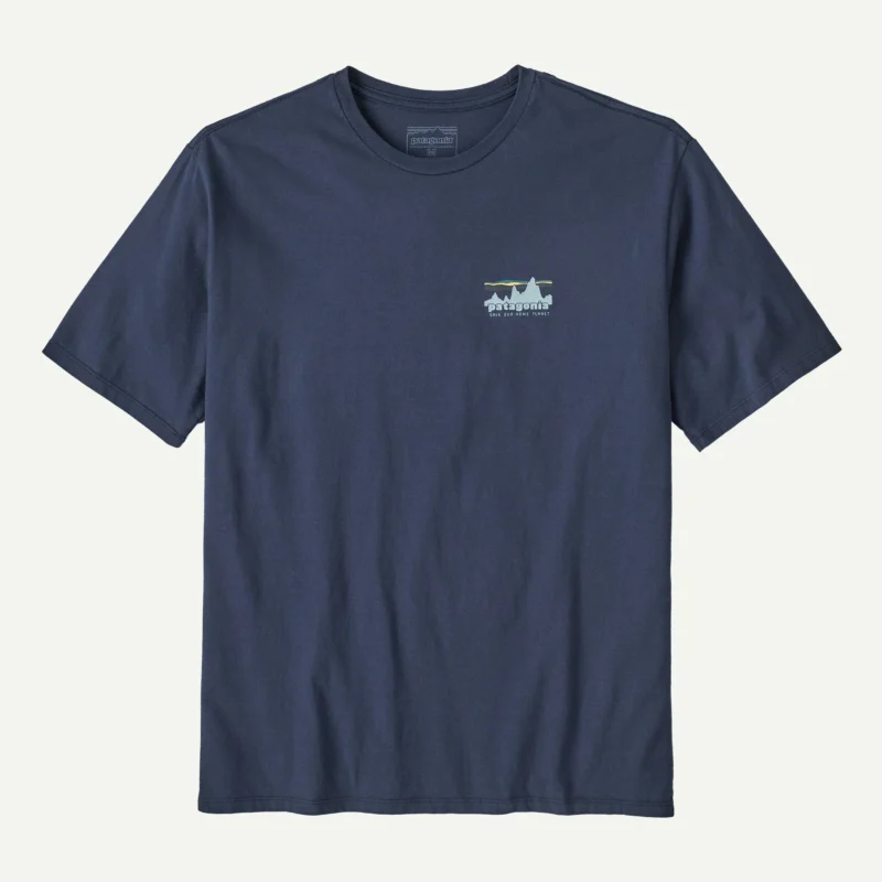 Patagonia Αντρικό Βαμβακερό T-shirt 73 Skyline Regular Fit New Navy - Image 2