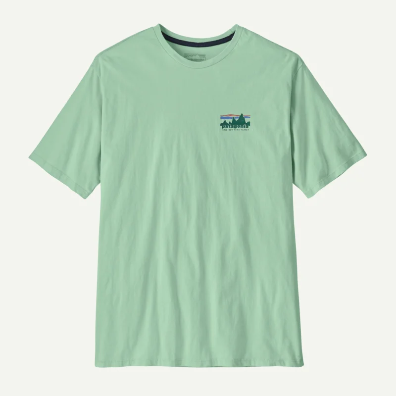 Patagonia Αντρικό Βαμβακερό T-shirt 73 Skyline Regular Fit Rinsed Green - Εικόνα 2