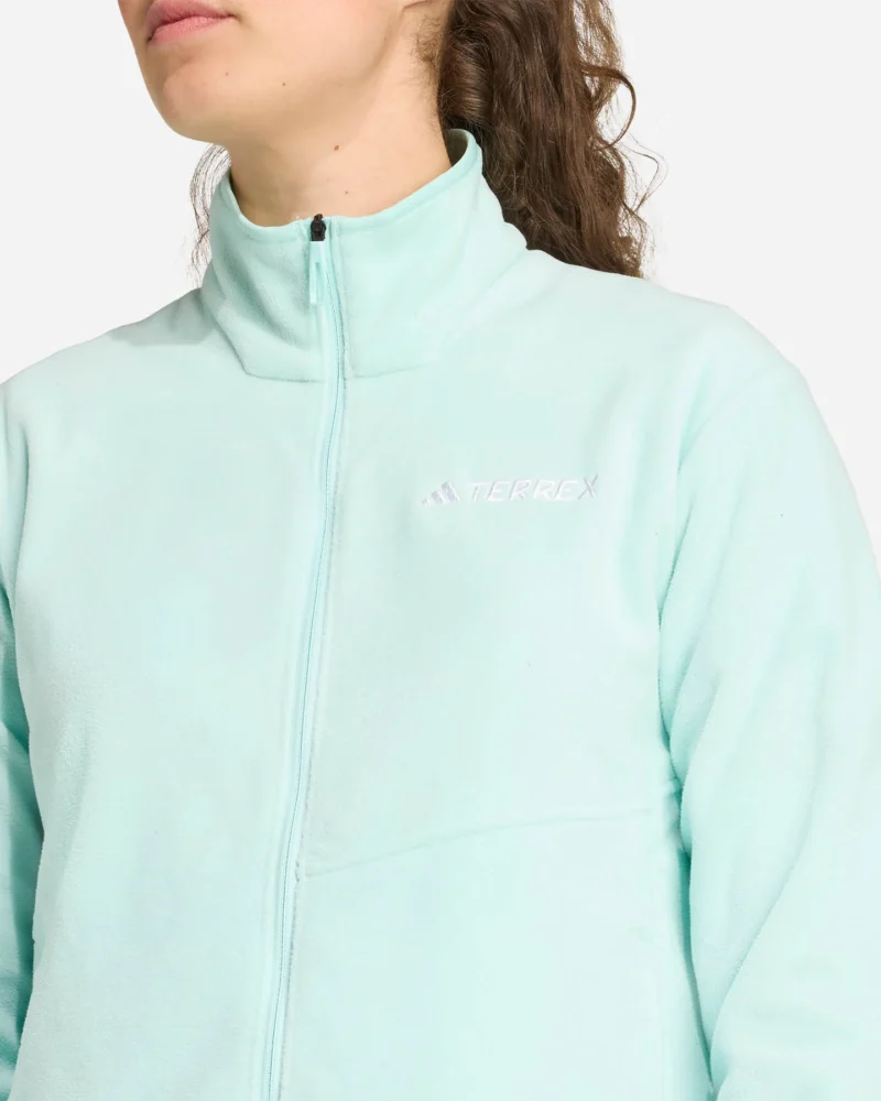 Adidas Terrex Multi Essentials Full Zip Γυναικεία Συνθετική Fleece Ζακέτα Aqua - Εικόνα 3