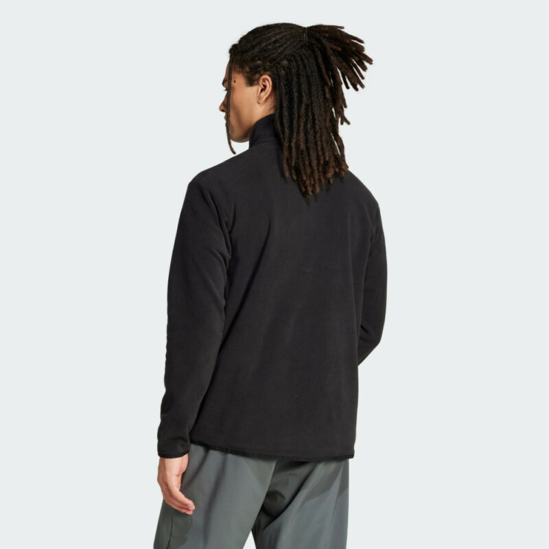 Adidas Terrex Multi Essentials Full Zip Ανδρική Συνθετική Fleece Ζακέτα Black - Εικόνα 3