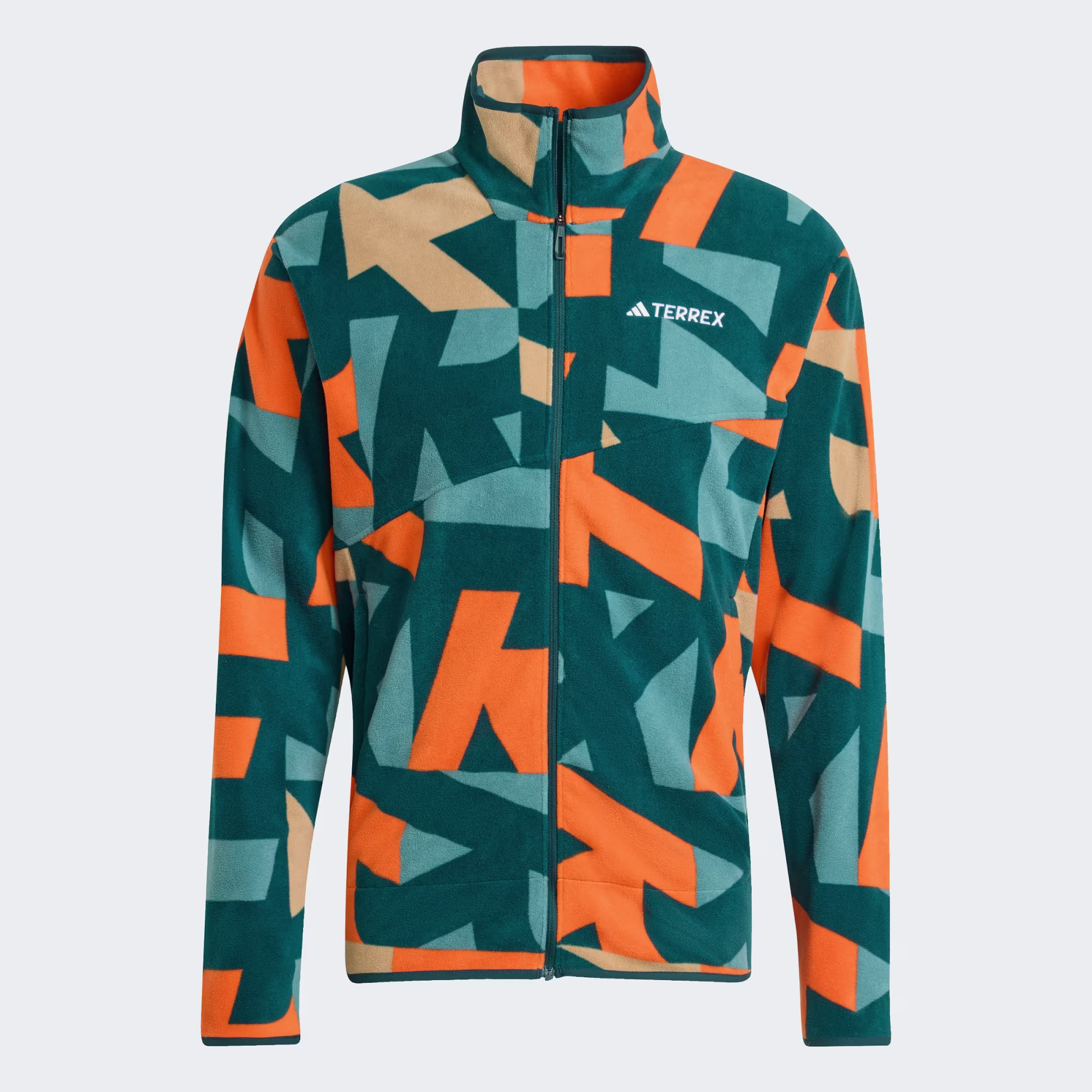Adidas Terrex Multi Printed Full-Zip Ανδρική Fleece Ζακέτα Aurivy/Seimor