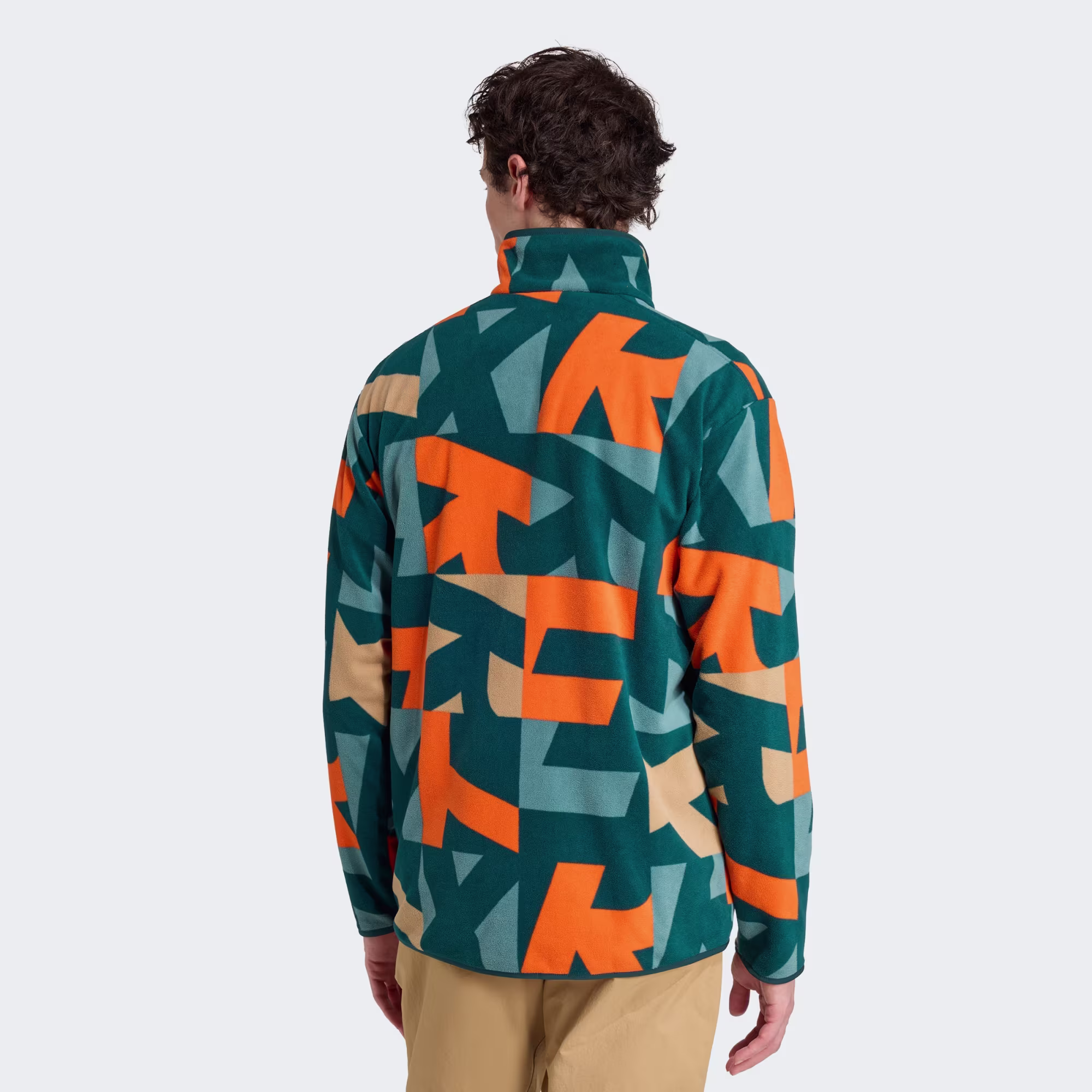 Adidas Terrex Multi Printed Full-Zip Ανδρική Fleece Ζακέτα Aurivy/Seimor - Image 3