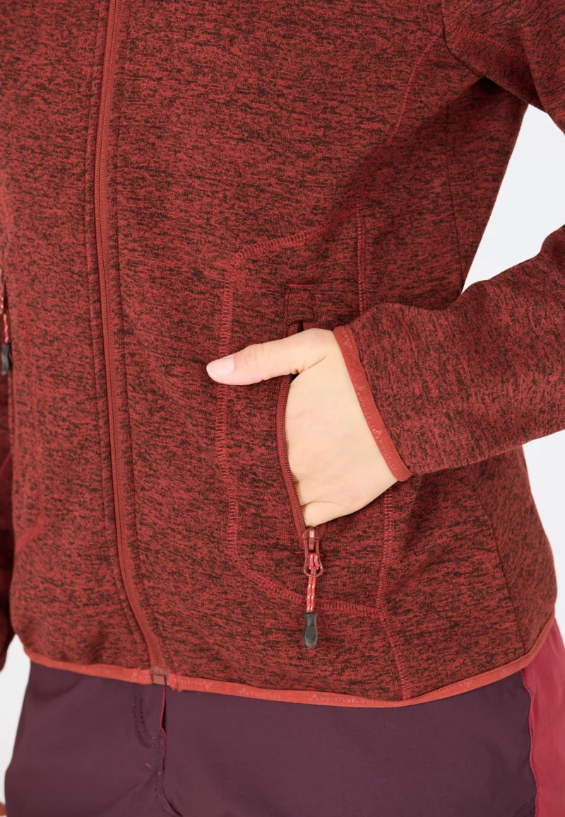 Whistler Samani Melange Jacket Γυναικείο Fleece Red Pear - Εικόνα 4