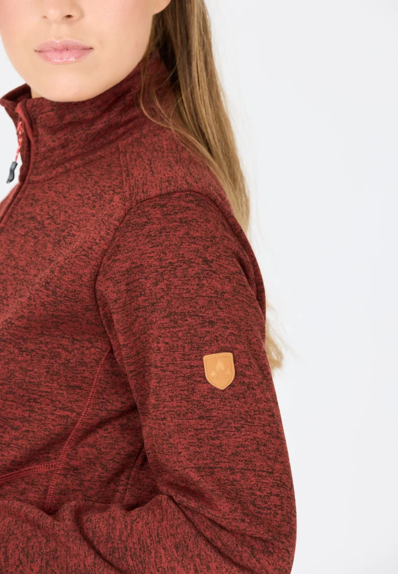 Whistler Samani Melange Jacket Γυναικείο Fleece Red Pear - Εικόνα 5