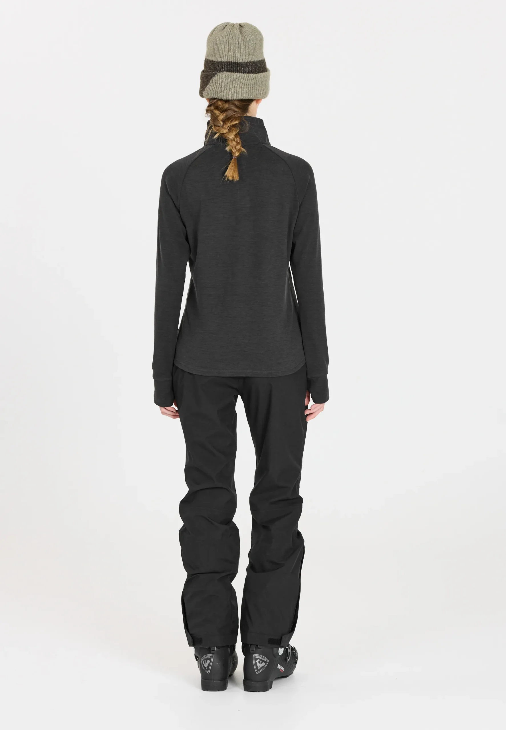 Whistler Kajsa Half Zip Γυναικείο Συνθετικό Fleece Phantom - Εικόνα 7