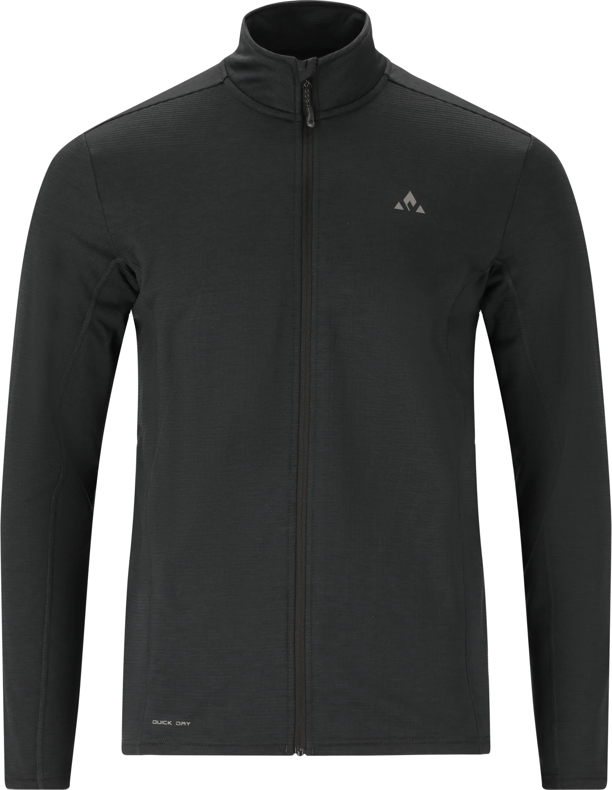 Whistler Kalle Waffle Full Zip Ανδρικό Fleece Black