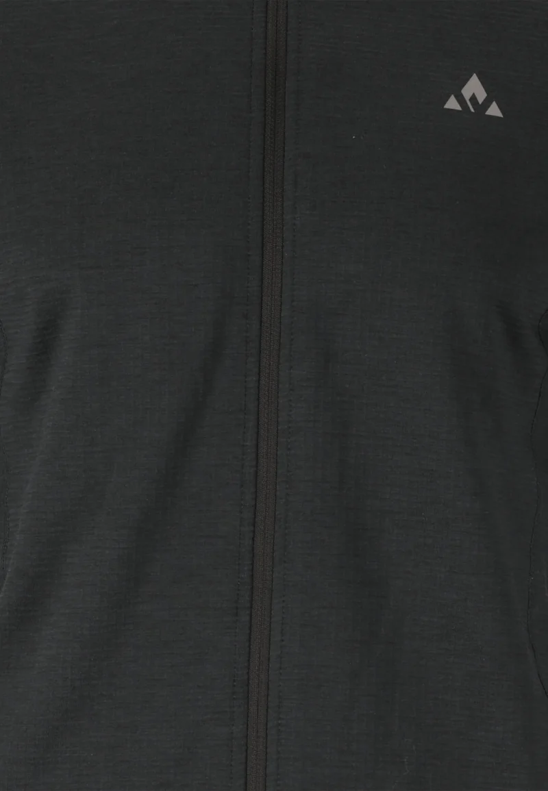 Whistler Kalle Waffle Full Zip Ανδρικό Fleece Black - Image 3