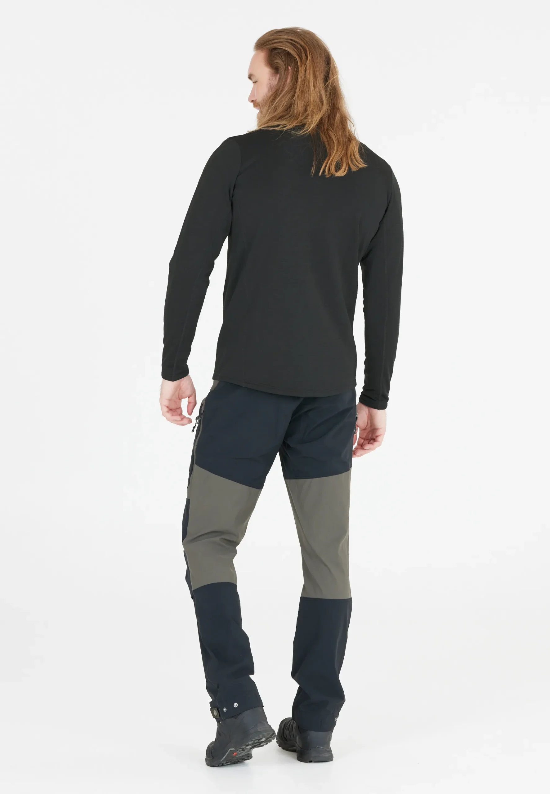 Whistler Kalle Waffle Full Zip Ανδρικό Fleece Black - Εικόνα 6
