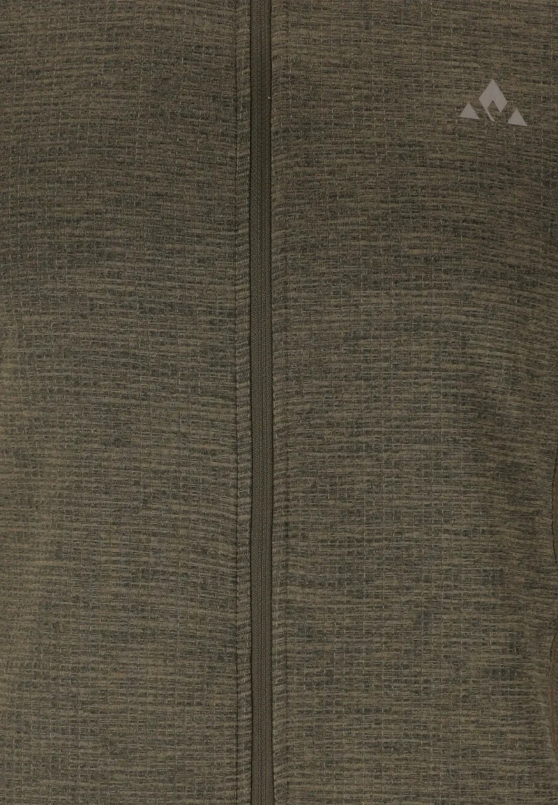 Whistler Kalle Waffle Full Zip Ανδρικό Fleece Black Ink - Image 3