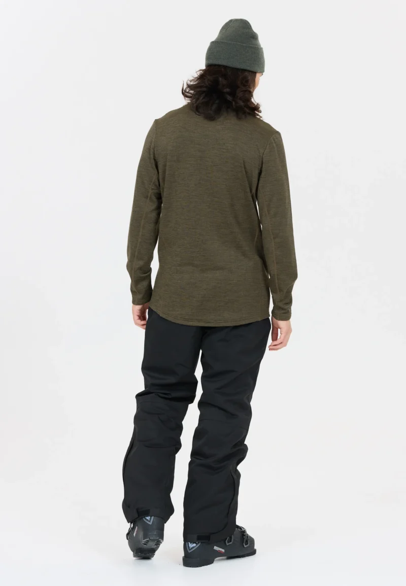 Whistler Kalle Waffle Full Zip Ανδρικό Fleece Black Ink - Image 5