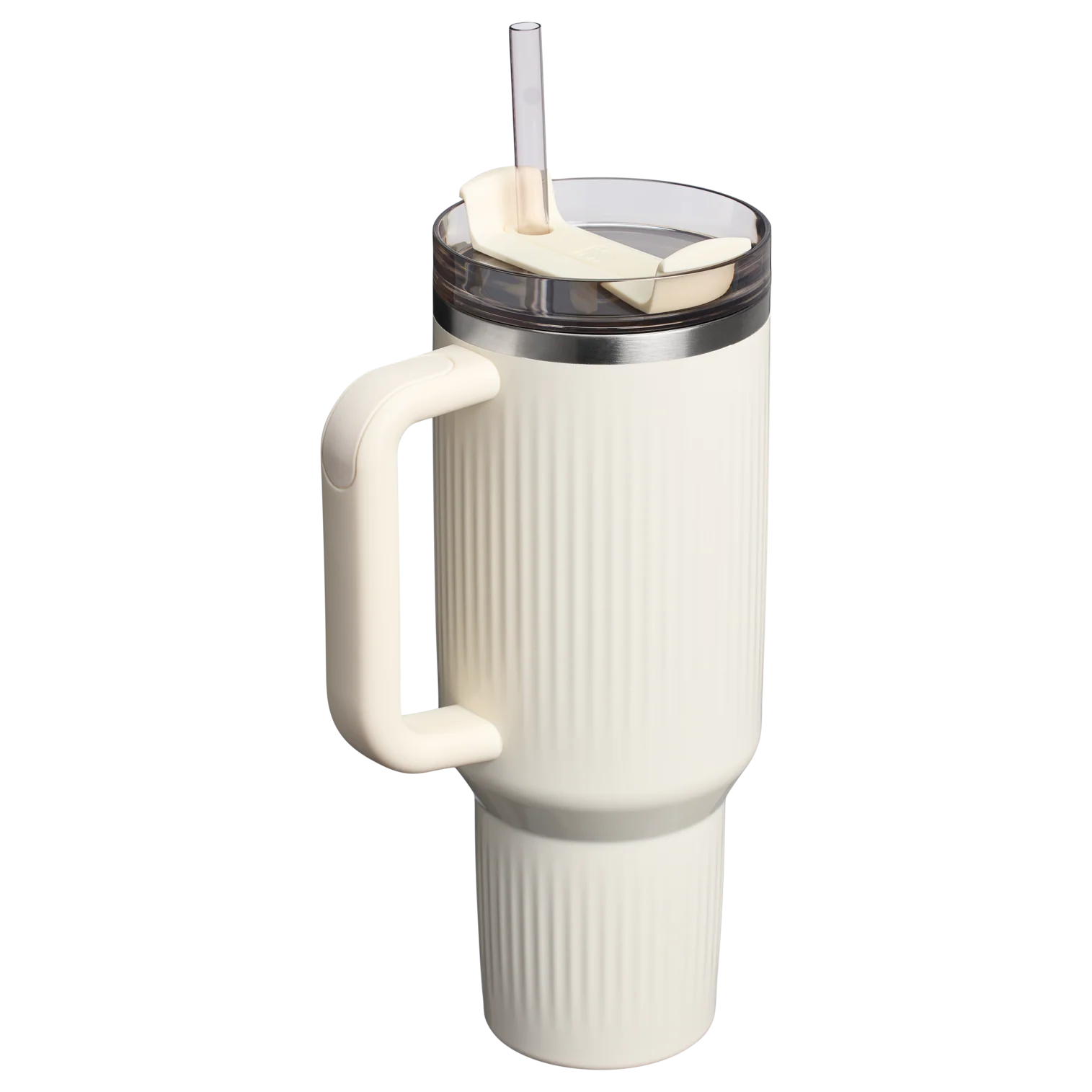 Stanley Quencher® H2.0 Fluted Tumbler 1.18L Ποτήρι Θερμός Cream Gloss - Image 3