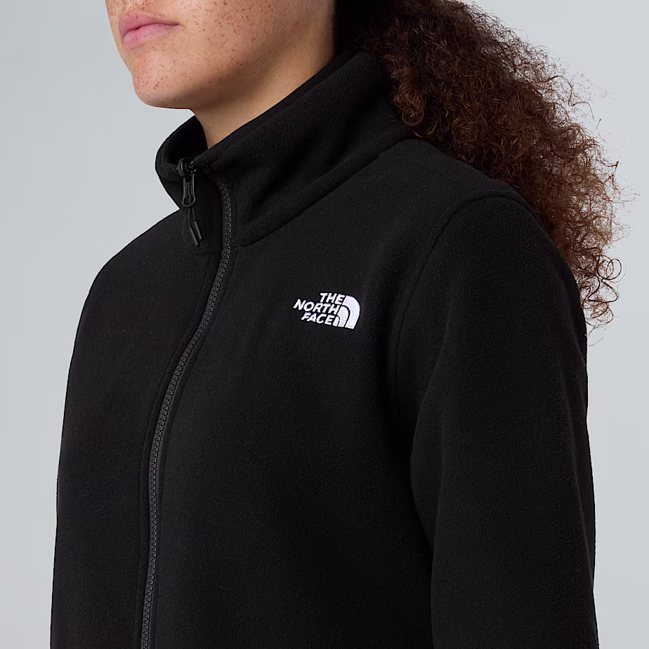 The North Face 100 Glacier FZ Γυναικείο Fleece Ζακέτα Black - Image 3