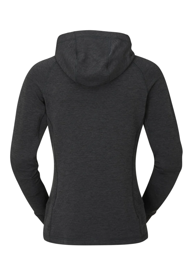 Rab Women's Nexus Hoody Black Γυναικεία Fleece Ζακέτα με Κουκούλα - Εικόνα 2