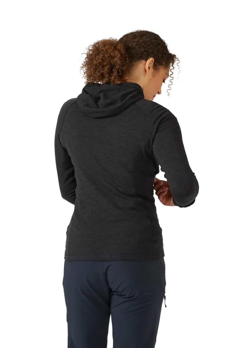 Rab Women's Nexus Hoody Black Γυναικεία Fleece Ζακέτα με Κουκούλα - Εικόνα 3