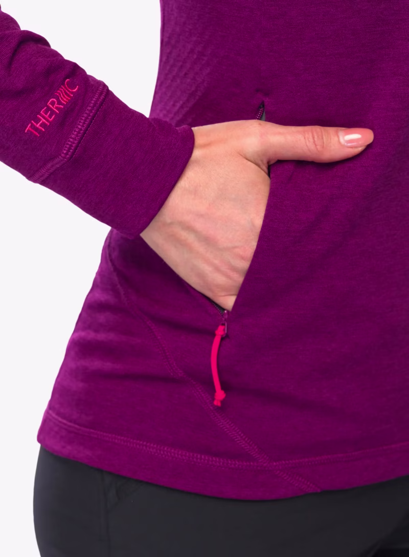 Rab Women's Nexus Hoody Mulberry Γυναικεία Fleece Ζακέτα με Κουκούλα - Εικόνα 3