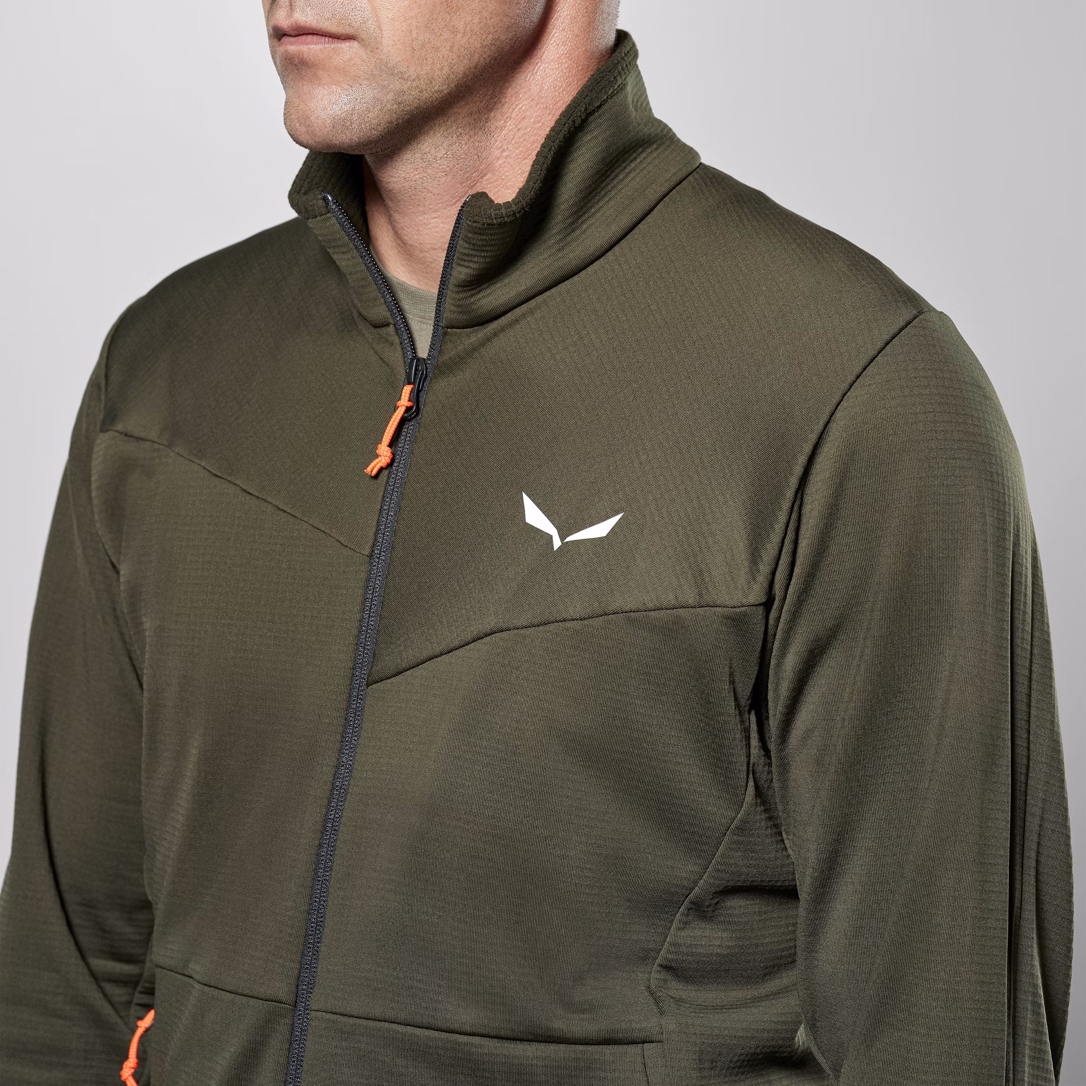 Salewa Puez Cammino Pl Jacket Αντρική Συνθετική Ζακέτα Fleece Dark Olive - Εικόνα 3