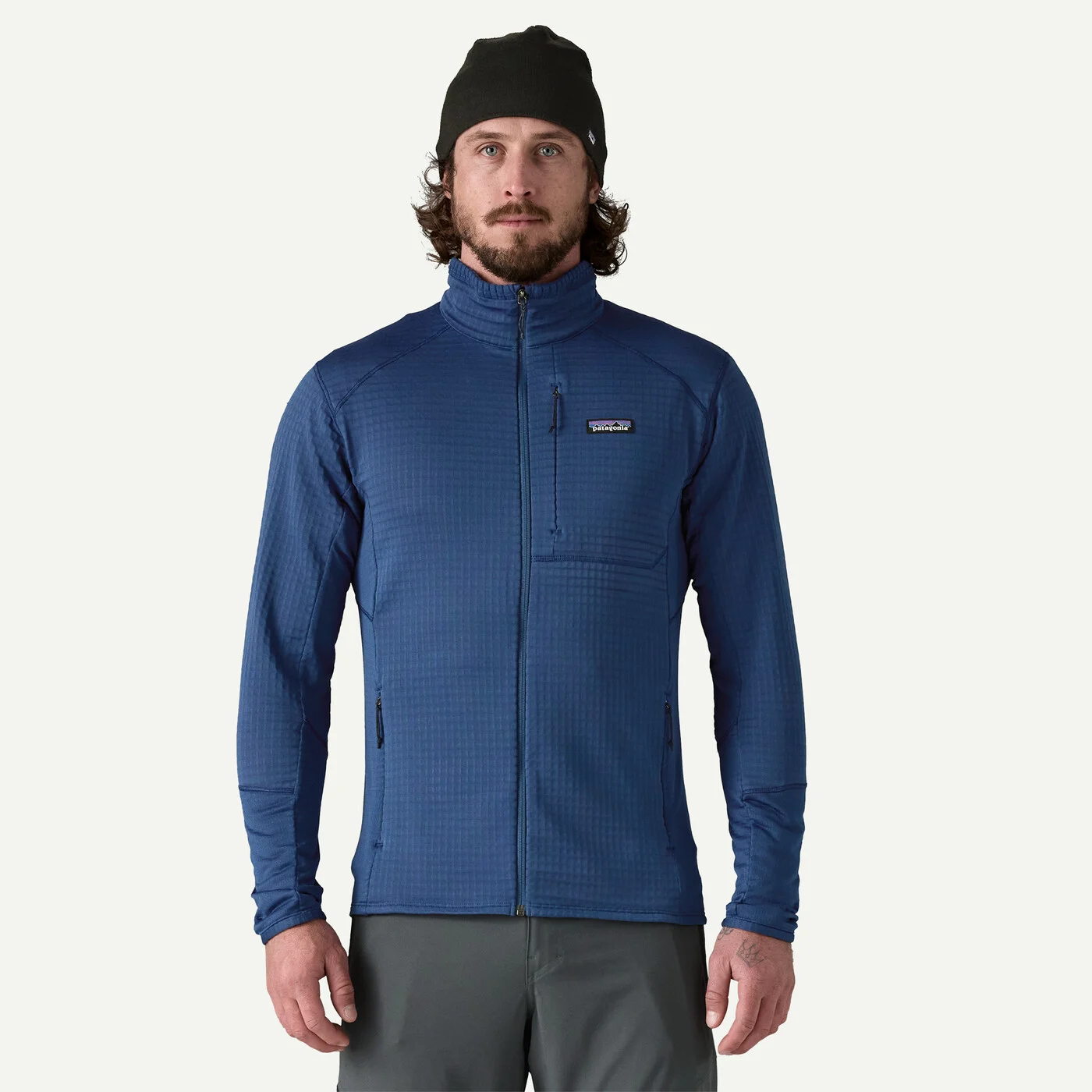 Patagonia R1 Fleece Ανδρικό Τεχνικό Συνθετικό Jacket Clement Blue - Εικόνα 2