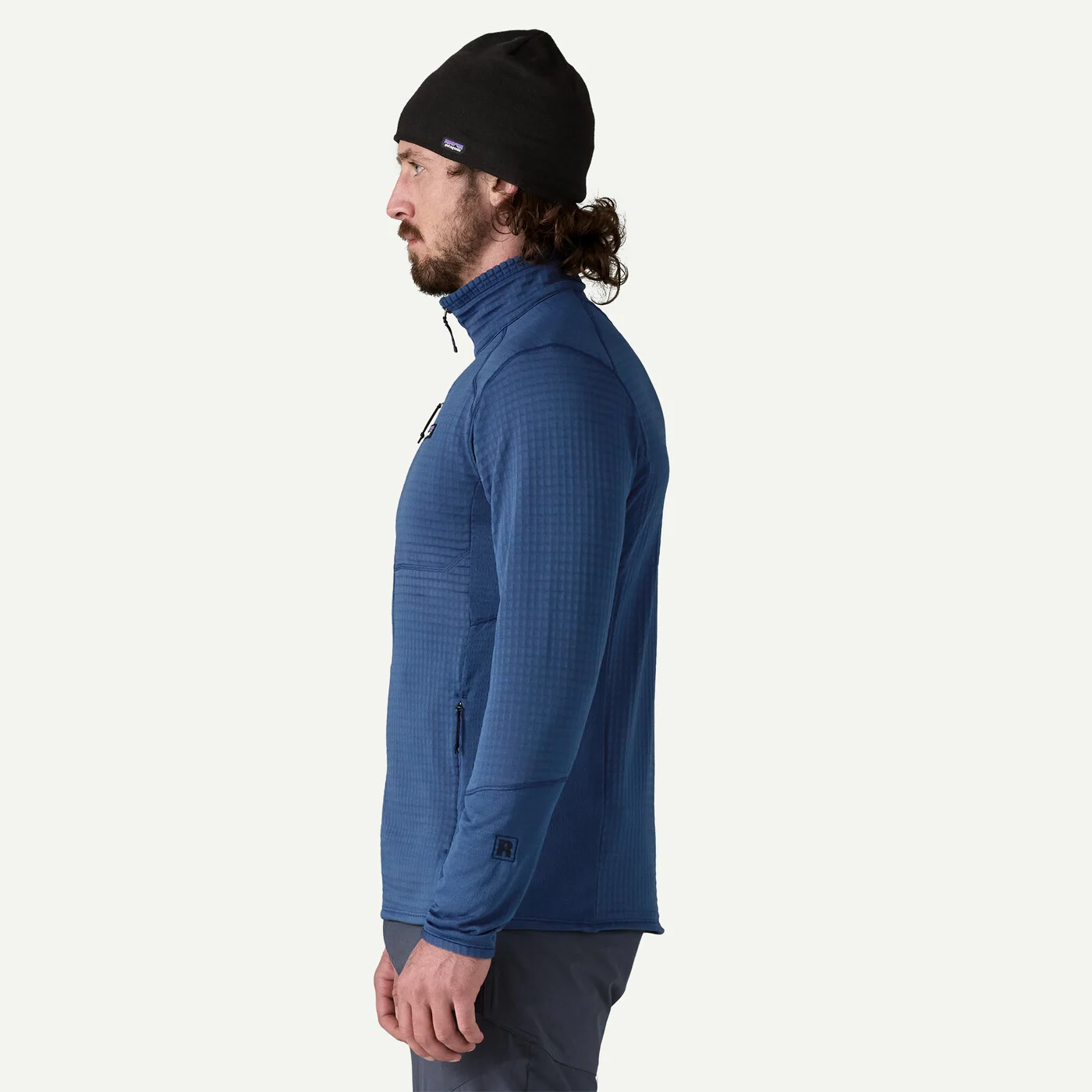 Patagonia R1 Fleece Ανδρικό Τεχνικό Συνθετικό Jacket Clement Blue - Εικόνα 4