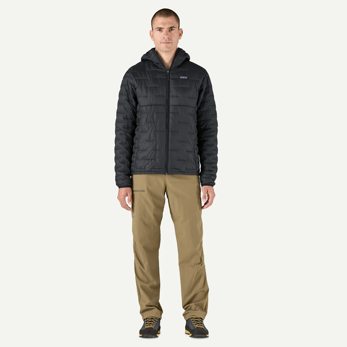 Patagonia Micro Puff Hoody Αντρικό Συνθετικό Μπουφάν Black - Image 4