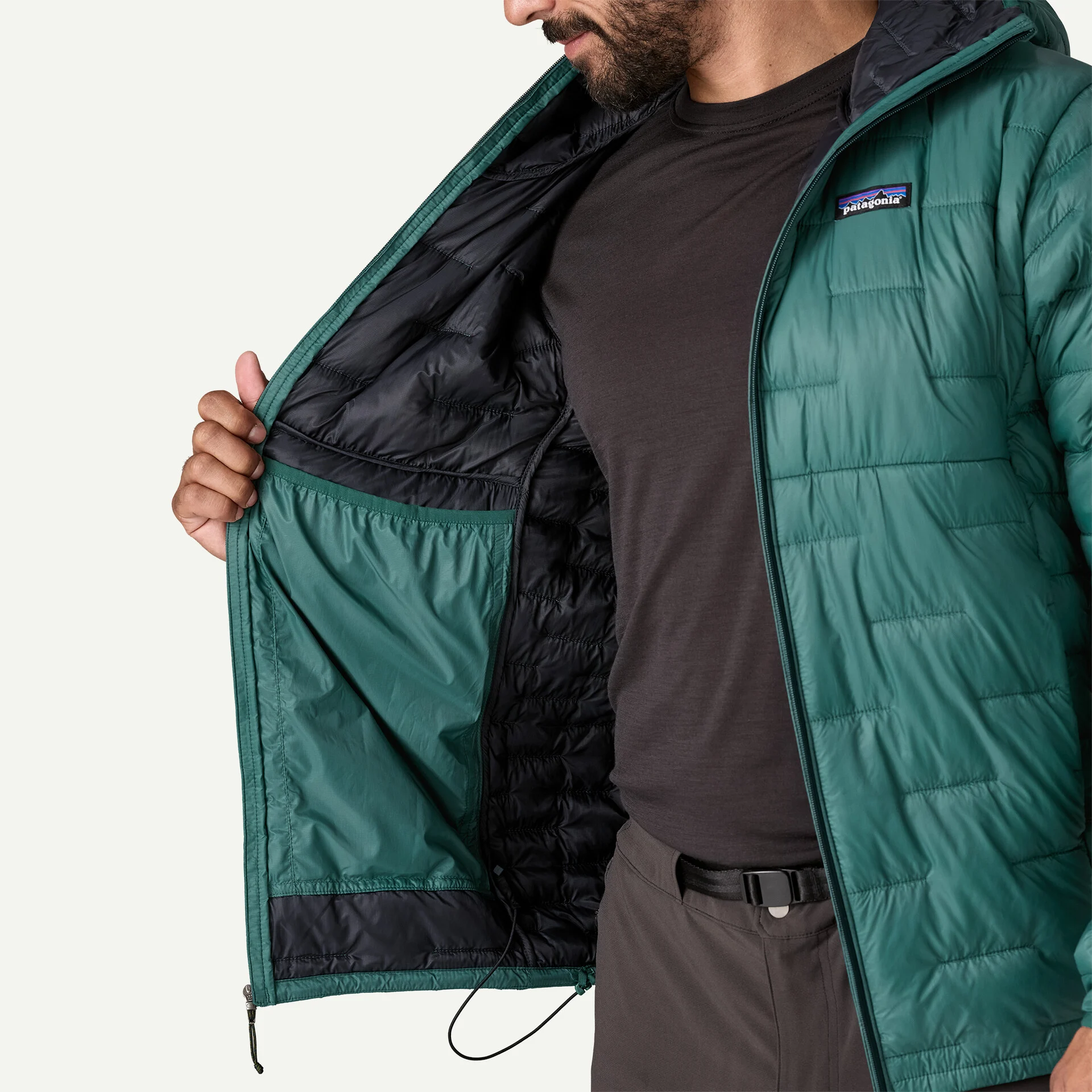 Patagonia Micro Puff Hoody Αντρικό Συνθετικό Μπουφάν Cascade Green - Image 6