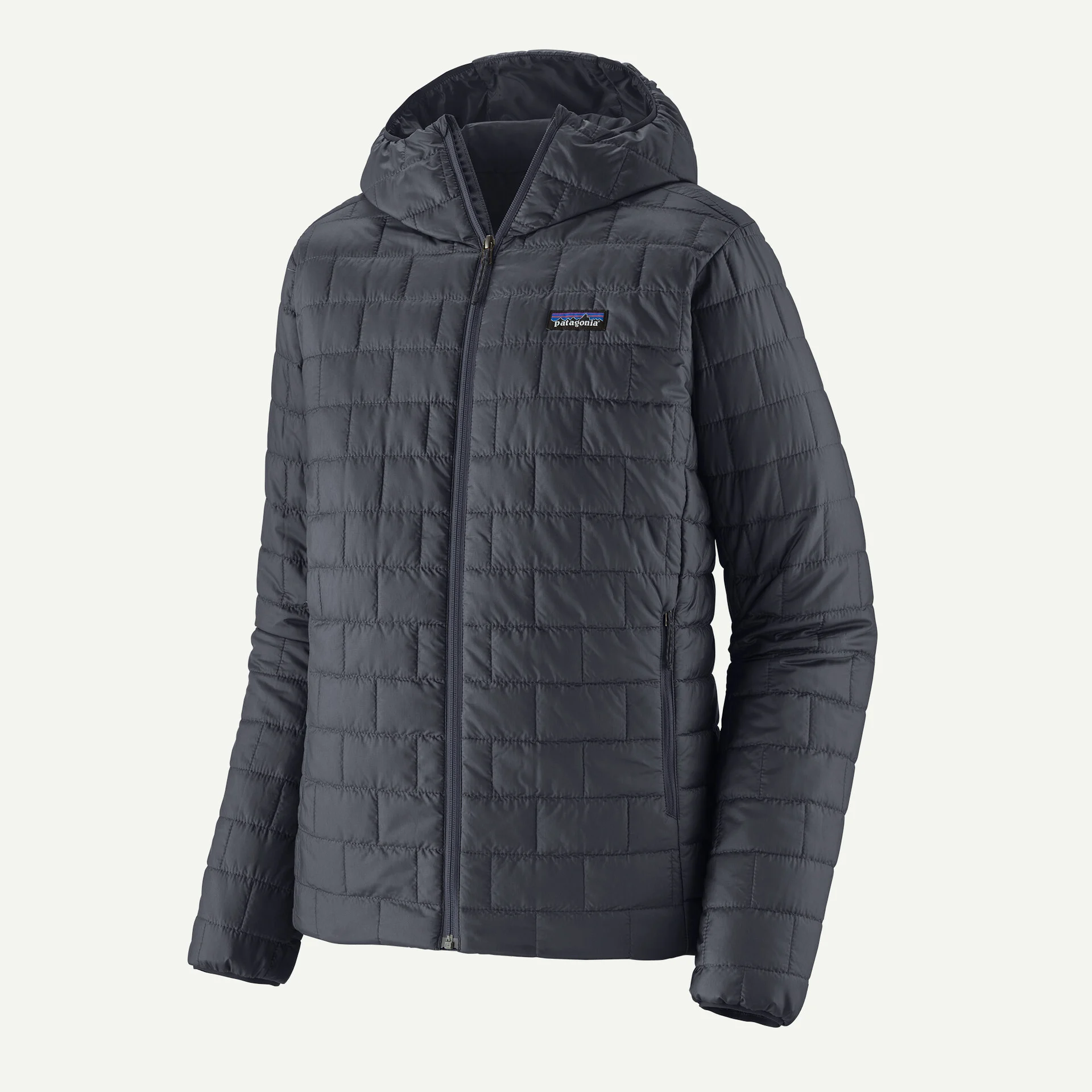 Patagonia Nano Puff Hoody Αντρικό Συνθετικό Puffer Μπουφάν Regular Fit Smolder Blue