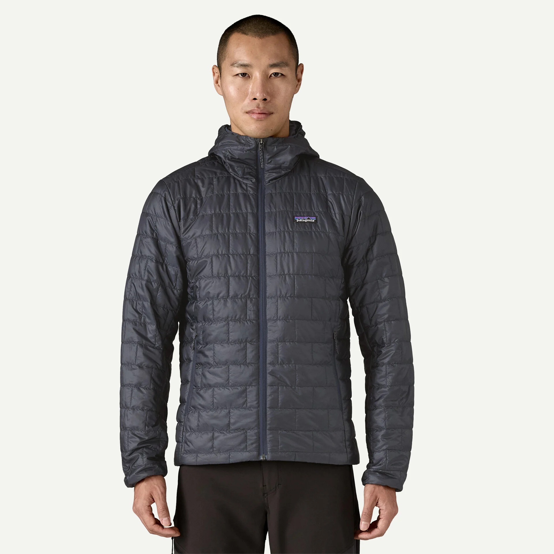 Patagonia Nano Puff Hoody Αντρικό Συνθετικό Puffer Μπουφάν Regular Fit Smolder Blue - Εικόνα 2