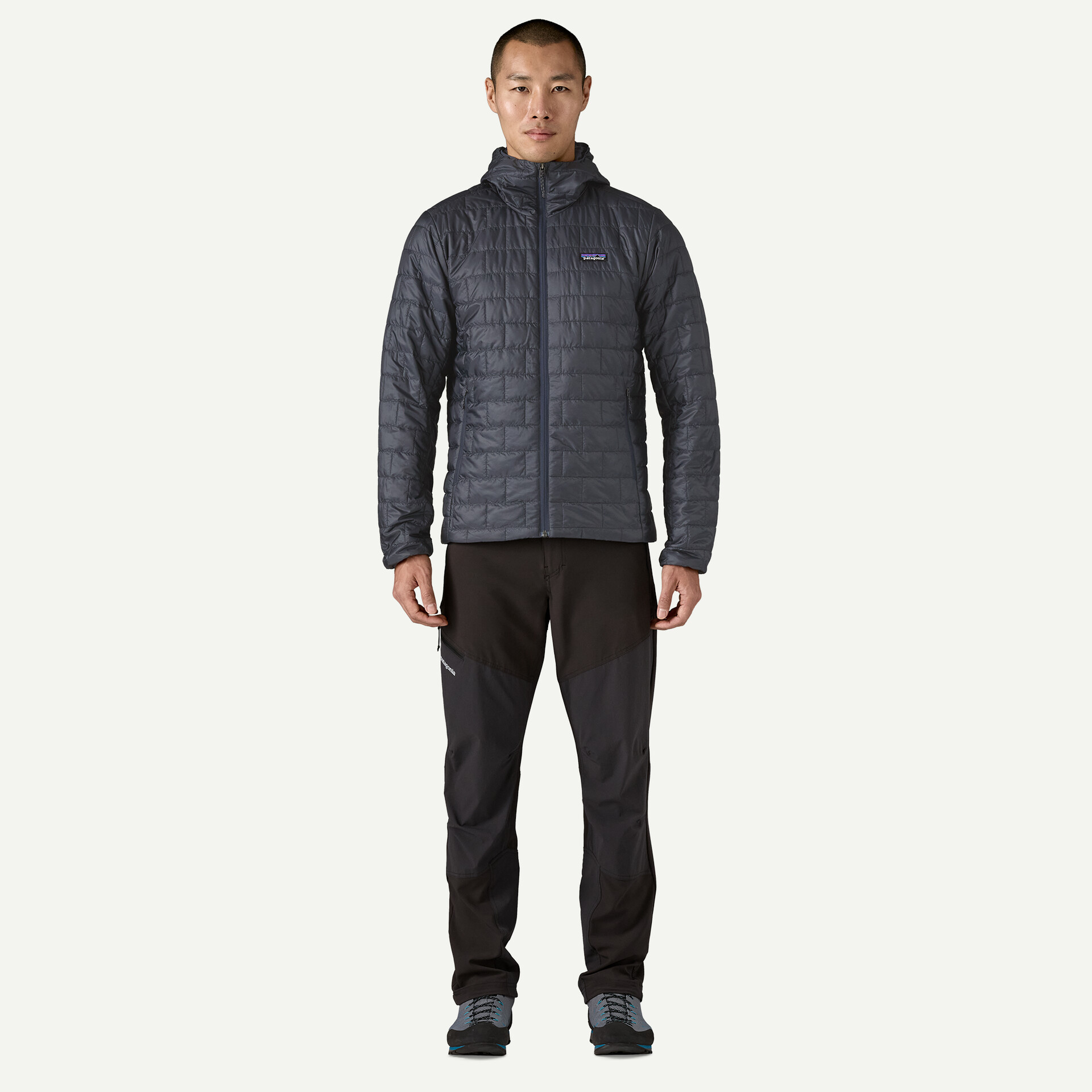 Patagonia Nano Puff Hoody Αντρικό Συνθετικό Puffer Μπουφάν Regular Fit Smolder Blue - Εικόνα 4