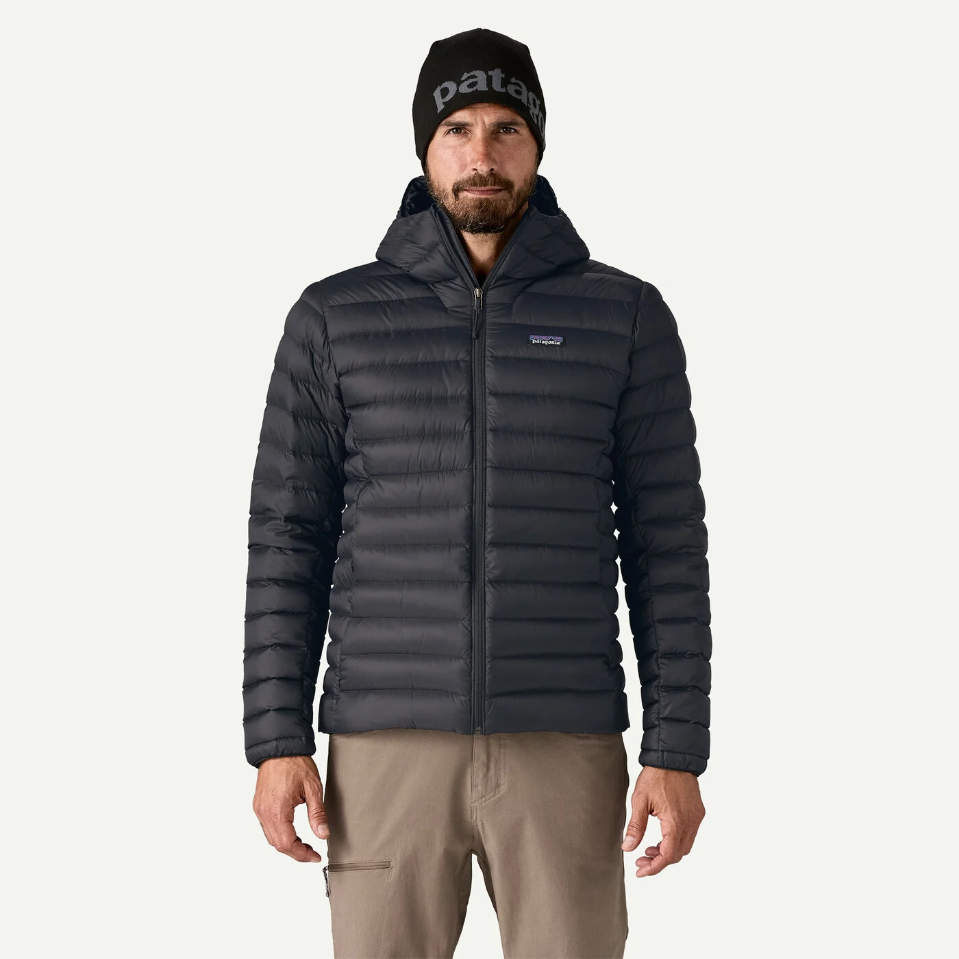 Patagonia Down Sweater Hoody Αντρικό Πουπουλένιο Μπουφάν Black - Image 4
