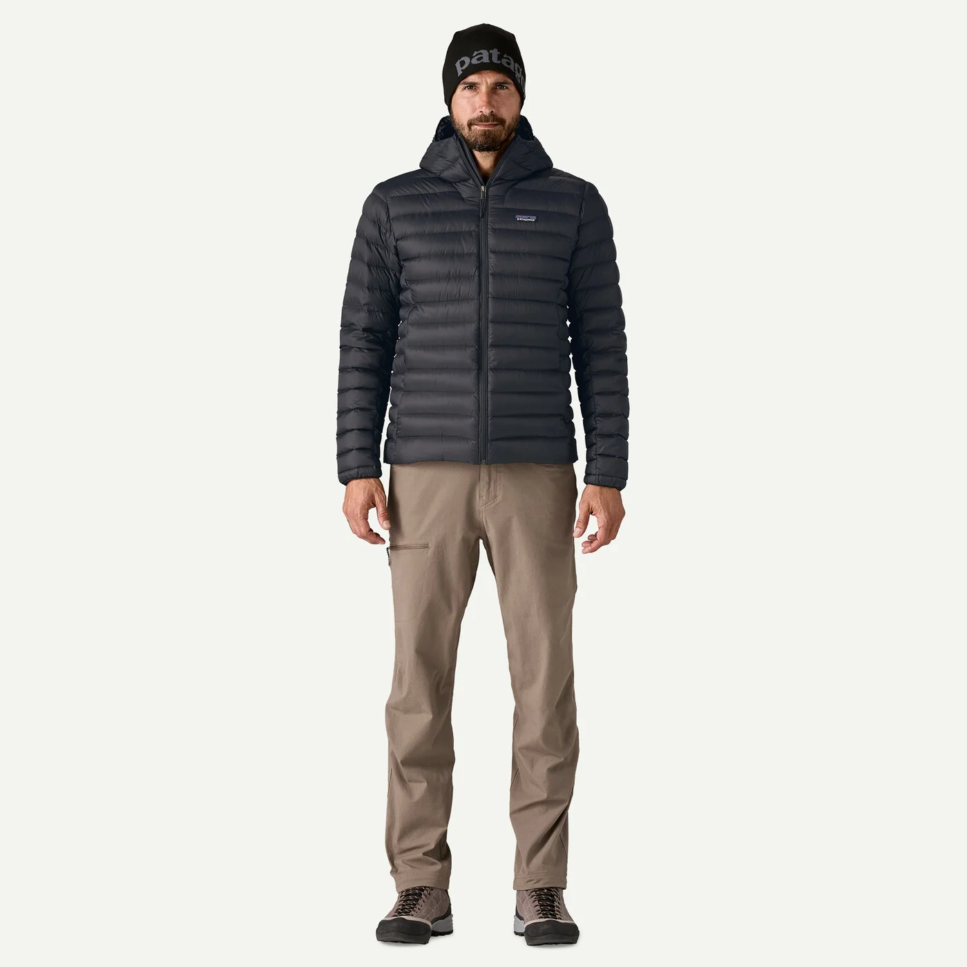 Patagonia Down Sweater Hoody Αντρικό Πουπουλένιο Μπουφάν Black - Image 5