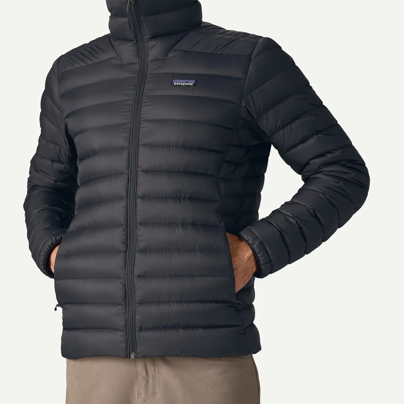 Patagonia Down Sweater Hoody Αντρικό Πουπουλένιο Μπουφάν Black - Image 8
